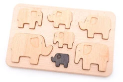 Bajo Puzzle En Bois - Éléphants -Bébé Idées Cadeaux Soldes Boutique bajo puzzle en bois elephants 2