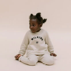 Claude & Co Sweat Milking ItOat -Bébé Idées Cadeaux Soldes Boutique claude co sweat milking it oat 2