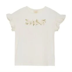 Creamie Haut à Manches Courtes Les Fleurs