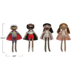 Creative Coop Poupée HéroCape Rouge -Bébé Idées Cadeaux Soldes Boutique creative coop poupee hero cape rouge 2