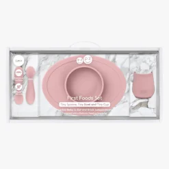 EZPZ Ensemble Premier Repas Blush -Bébé Idées Cadeaux Soldes Boutique ezpz ensemble premier repas blush 2