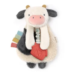 Itzy Ritzy Peluche Apaisante Avec Jouet De Dentition Vache -Bébé Idées Cadeaux Soldes Boutique itzy ritzy peluche apaisante avec jouet de dentiti 2