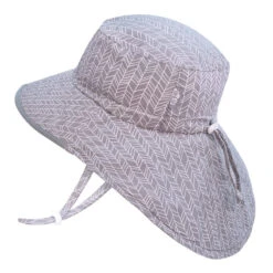 Jan & Jul Chapeau Aventure Grey Herringbone -Bébé Idées Cadeaux Soldes Boutique jan jul chapeau aventure grey herringbone 2