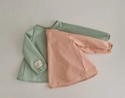 Kantalou Bavette Abricot -Bébé Idées Cadeaux Soldes Boutique kantalou bavette abricot 2