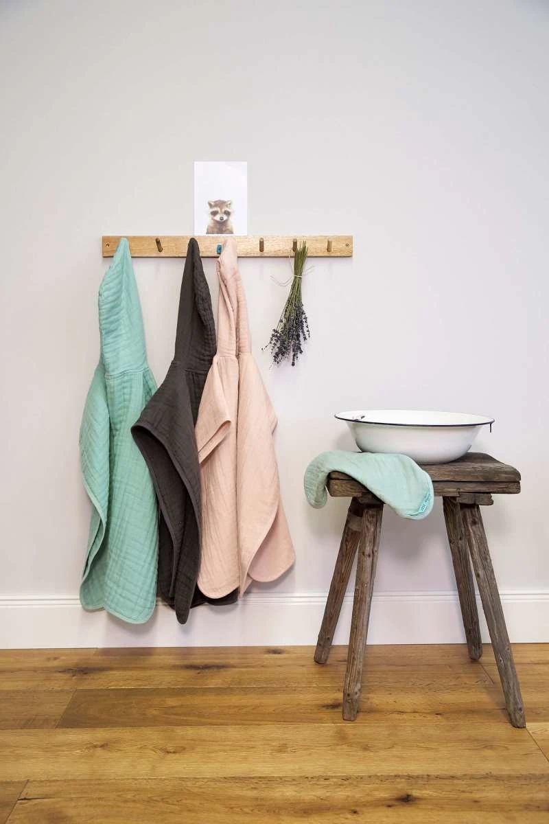 LÄSSIG Laessig Poncho De Bain En Mousseline Menthe 2 LÄSSIG Laessig Poncho De Bain En Mousseline Menthe – Image 2