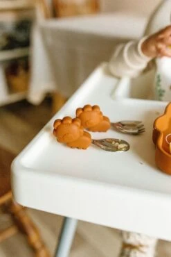 Loulou Lollipop Ensemble Cuillère Et Fourchette Lion