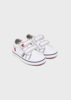 Mayoral Souliers En Toile Blanc -Bébé Idées Cadeaux Soldes Boutique mayoral souliers en toile blanc 4