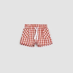 Miles Short Red Gingham Bébé