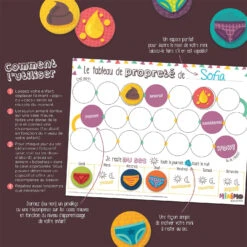 Minimo Motivation Mon Tableau De Propreté -Bébé Idées Cadeaux Soldes Boutique minimo motivation mon tableau de proprete 3