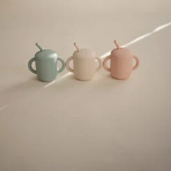 Mushie Gobelet à Paille Cambridge Blue