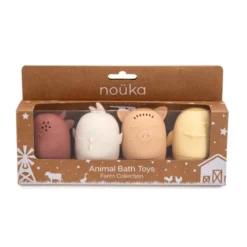 Noüka Jouets Pour Le Bain En Silicone Animaux De La Ferme -Bébé Idées Cadeaux Soldes Boutique noueka jouets pour le bain en silicone animaux de 3