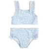 Petit Lem Maillot Deux Pièces Petites Fleurs Bleues