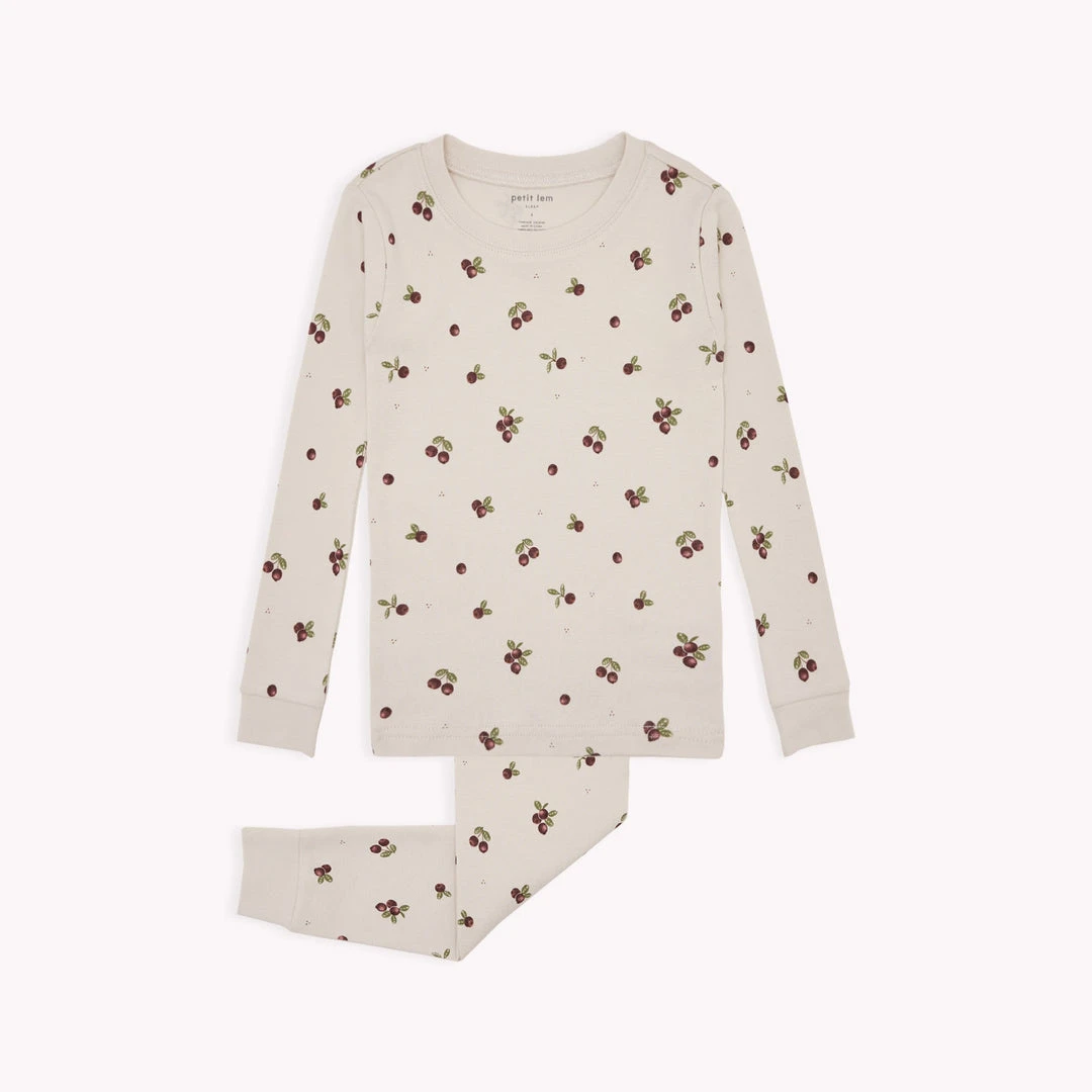 Petit Lem Pyjama Deux Pièces Canneberges 2 Petit Lem Pyjama Deux Pièces Canneberges – Image 2