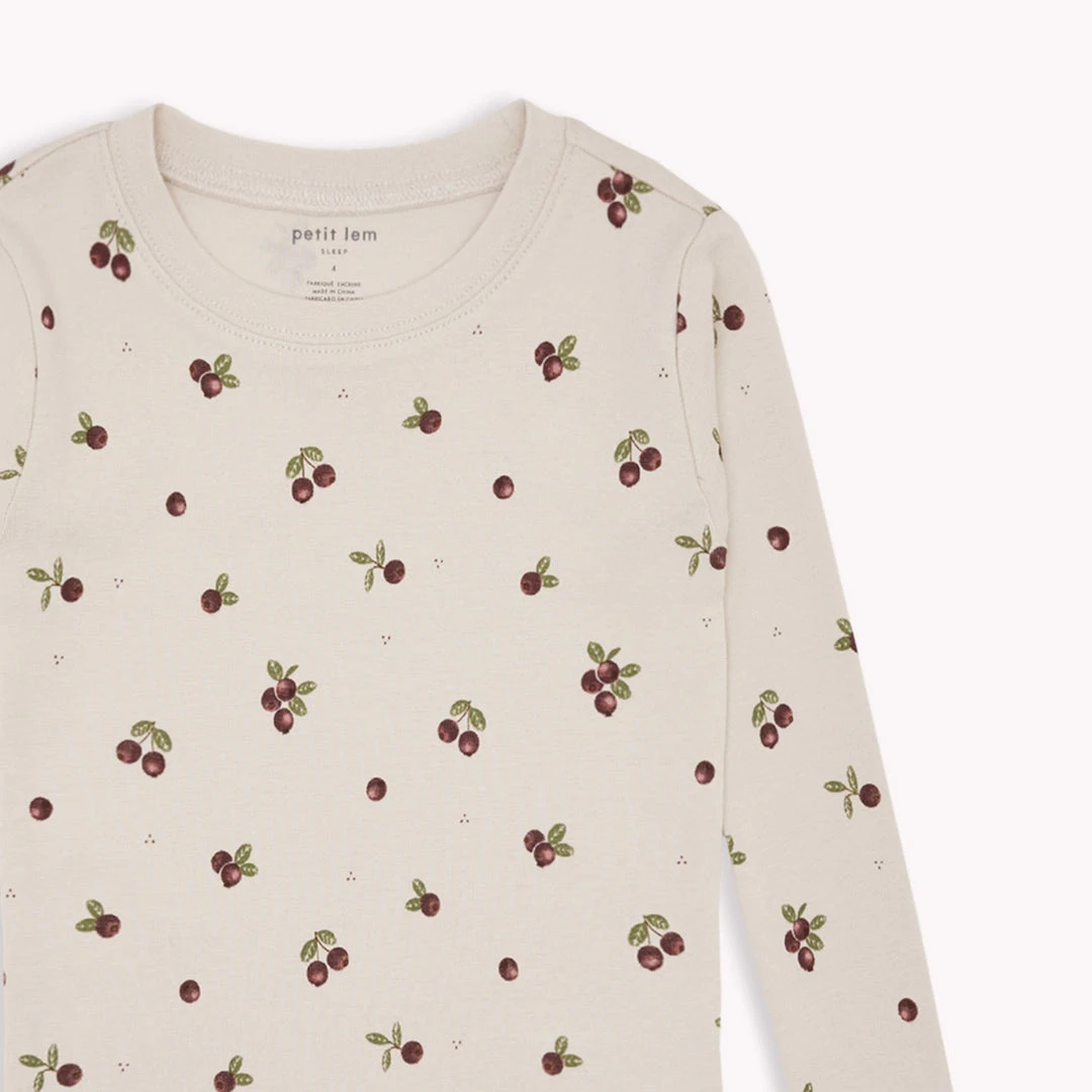 Petit Lem Pyjama Deux Pièces Canneberges 1 Petit Lem Pyjama Deux Pièces Canneberges