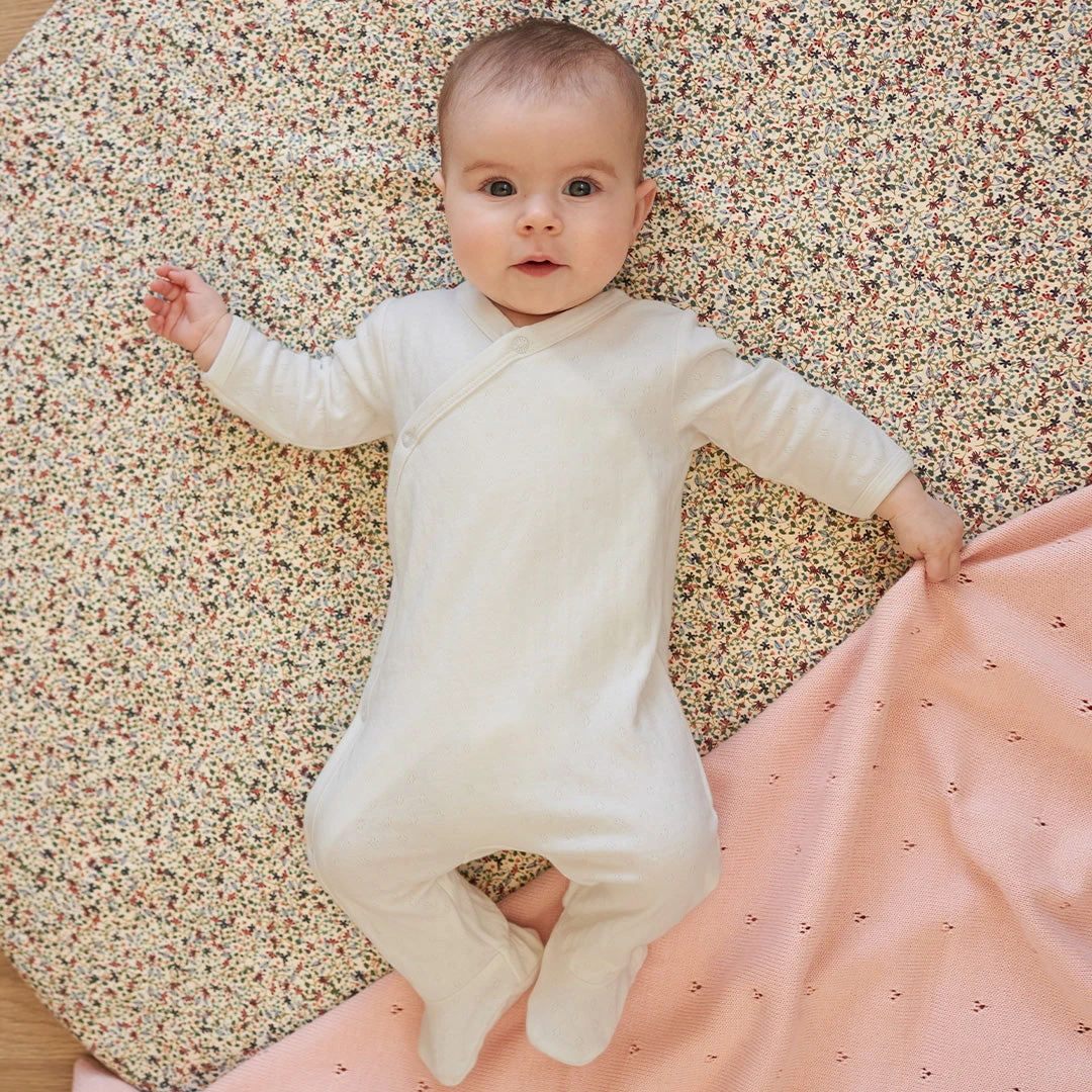 Petit Lem Pyjama Une Pièce En Pointelle Blanc 2 Petit Lem Pyjama Une Pièce En Pointelle Blanc – Image 2