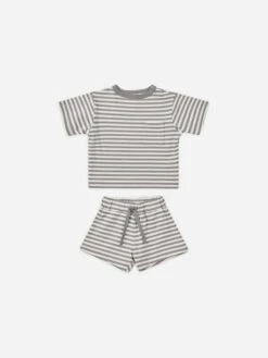 Quincy Mae Ensemble Deux Pièce Lagoon Stripe