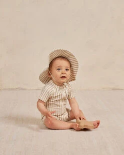 Quincy Mae Maillot Une Pièce Ligné Ash