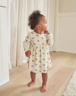 Quincy Mae Robe Rib Navy Daisies -Bébé Idées Cadeaux Soldes Boutique quincy mae robe rib navy daisies 2