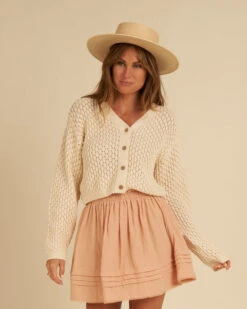 Rylee + Cru Cardigan Ella Naturel Femme