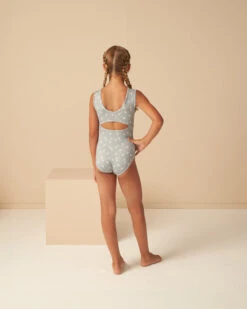 Rylee + Cru Léotard Blue Daisy -Bébé Idées Cadeaux Soldes Boutique rylee cru leotard blue daisy 2
