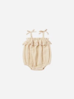 Rylee + Cru Romper Ecru