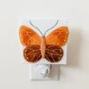 Veille Sur Toi Veilleuse La Volée De Papillons Orangé